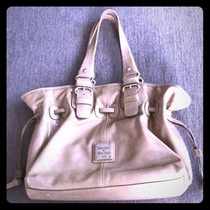 Dooney & Burke Tan, Patent Leather Hangbag